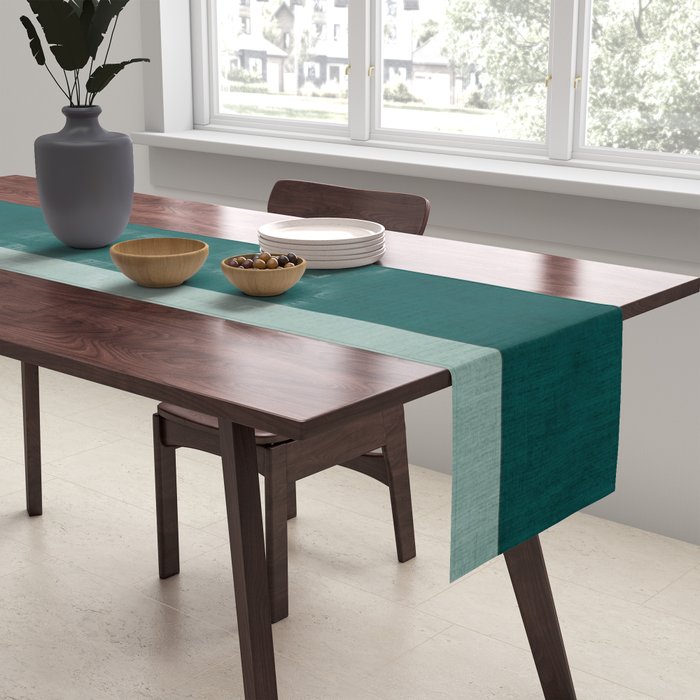 Modern Abstract Geometric Minimalist Artwork Table Runner Gallery Image 2