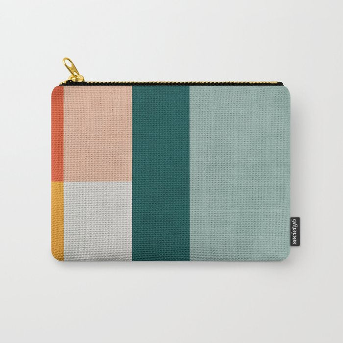 Modern Abstract Geometric Minimalist Artwork Carry All Pouch Gallery Image 1