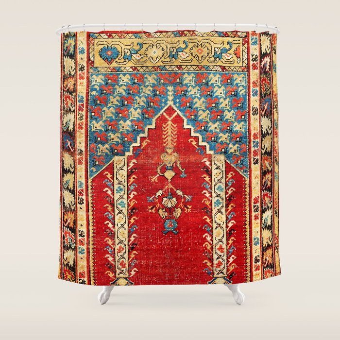 Kula West Anatolian Niche Rug Print Shower Curtain Gallery Image 1