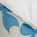 Elegant Blue Bow Pattern A Classic and Stylish Design Comforter Gallery Image 4