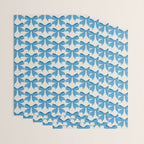 Elegant Blue Bow Pattern A Classic and Stylish Design Wrapping Paper Gallery Image 3