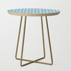 Elegant Blue Bow Pattern A Classic and Stylish Design Side Table Gallery Image 1