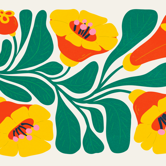 Orioles & Golden Poppy: Les Fleurs | Flower Market 04 | Spring Summer 23 Coffee Mug Gallery Image 2