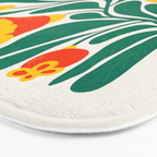 Orioles & Golden Poppy: Les Fleurs | Flower Market 04 | Spring Summer 23 Bath Mat Gallery Image 3