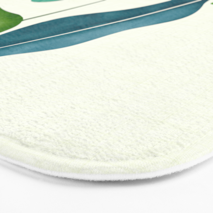 Tropical Plant Study Bath Mat Gallery Image 3