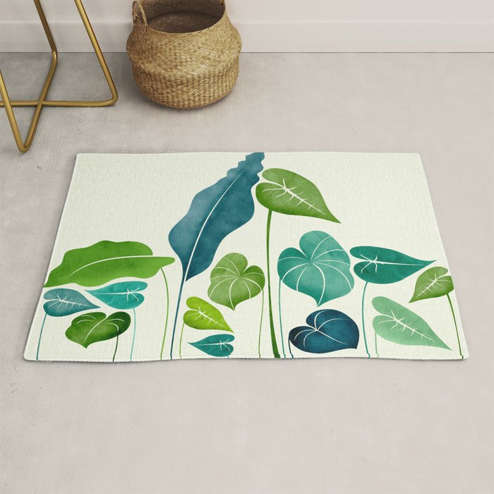 Tropical Plant Study Rug Gallery Image 1