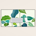 Tropical Plant Study Desk Mat Gallery Image 1