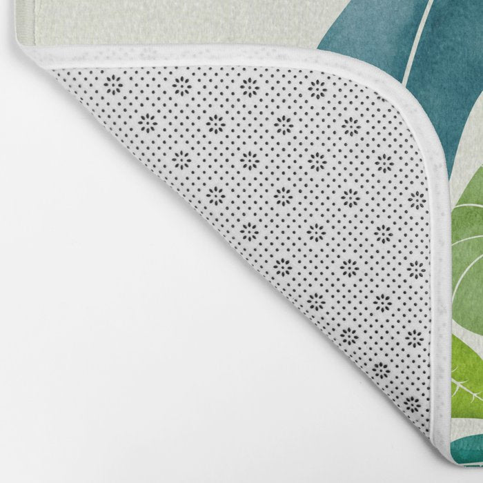 Tropical Plant Study Bath Mat Gallery Image 2