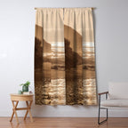 Pacific Coast Beach Sunset Window Curtain Gallery Image 5