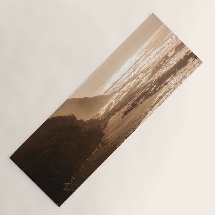Pacific Coast Beach Sunset Yoga Mat Gallery Image 1