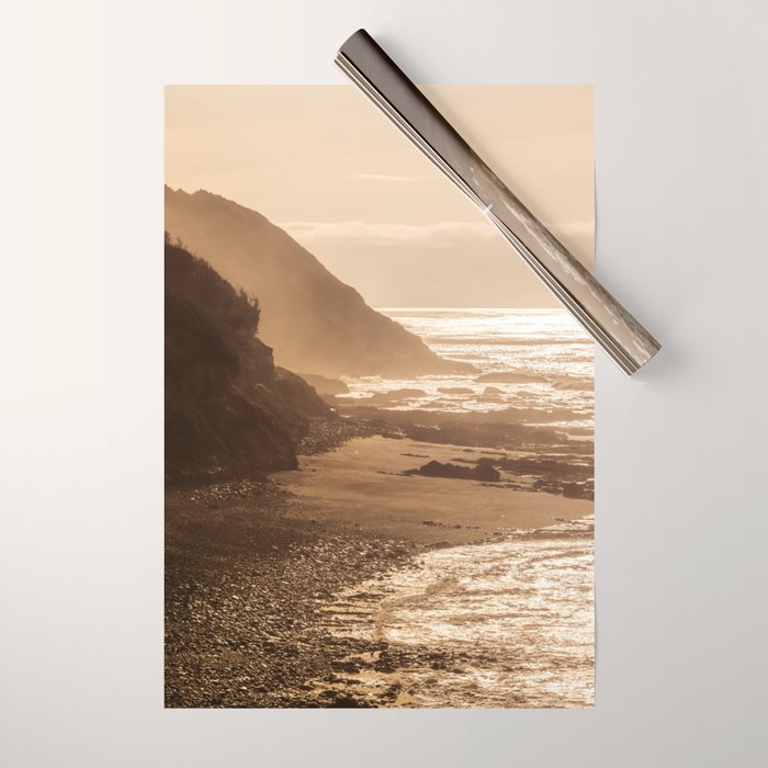 Pacific Coast Beach Sunset Wrapping Paper Gallery Image 1