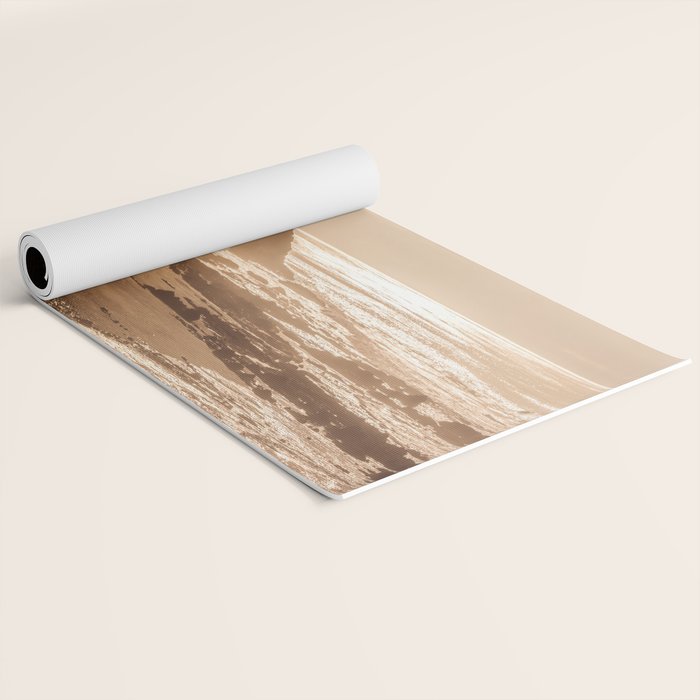Pacific Coast Beach Sunset Yoga Mat Gallery Image 2