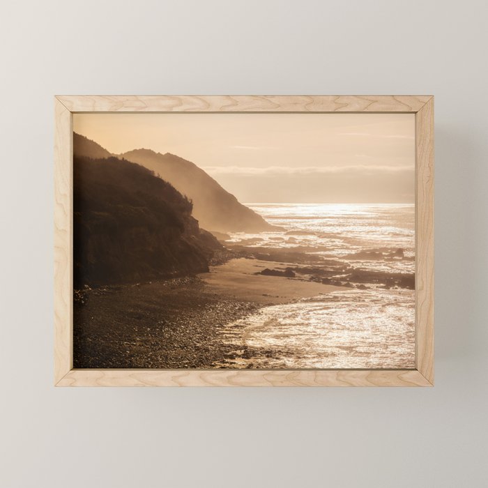 Pacific Coast Beach Sunset Mini Art Print Gallery Image 1