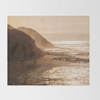 Pacific Coast Beach Sunset Throw Blanket Gallery Image 2