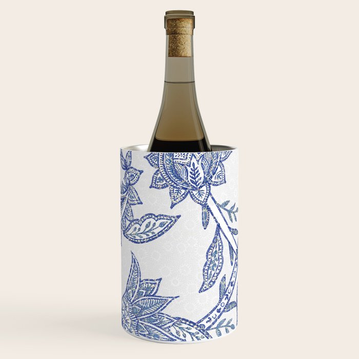 Oriental classic floral paisley - Delft Blue Wine Chiller Gallery Image 1