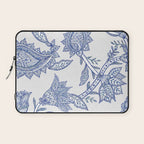 Oriental classic floral paisley - Delft Blue Laptop Sleeve Gallery Image 1