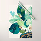 Indigo Plant II Wrapping Paper Gallery Image 1