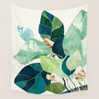Indigo Plant II Wall Tapestry Gallery Image 4