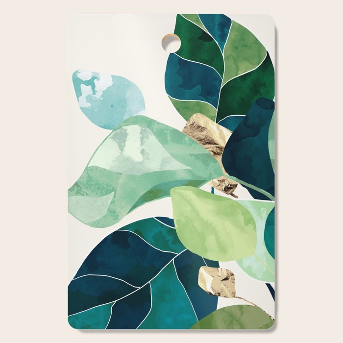 Indigo Plant II Cutting Board Gallery Image 1