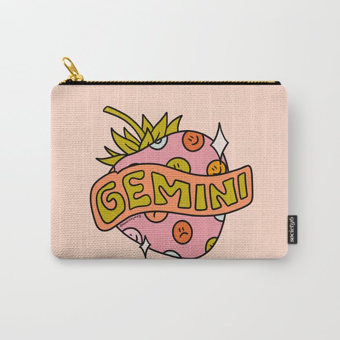 Gemini Strawberry Carry All Pouch Gallery Image 1