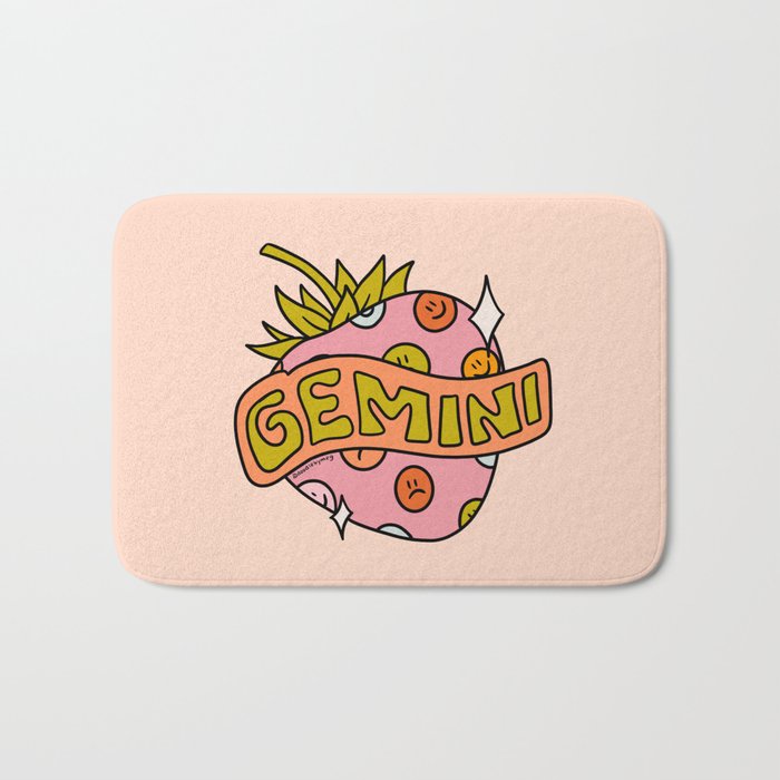 Gemini Strawberry Bath Mat Gallery Image 1