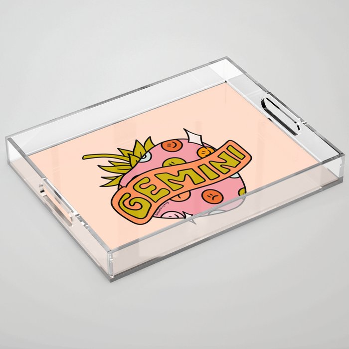 Gemini Strawberry Acrylic Tray Gallery Image 1