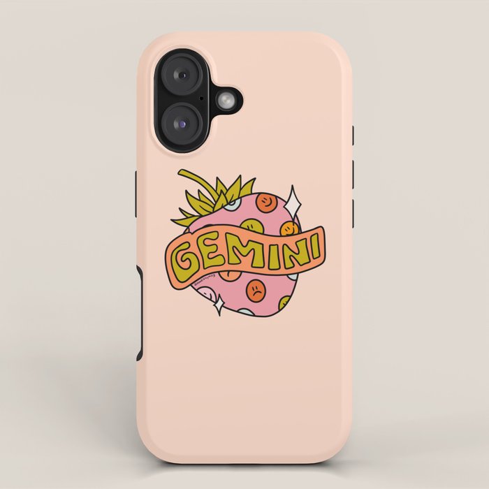 Gemini Strawberry iPhone Case Gallery Image 1
