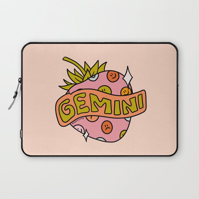 Gemini Strawberry Laptop Sleeve Gallery Image 1