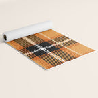 Orange + Black Plaid Yoga Mat Gallery Image 2