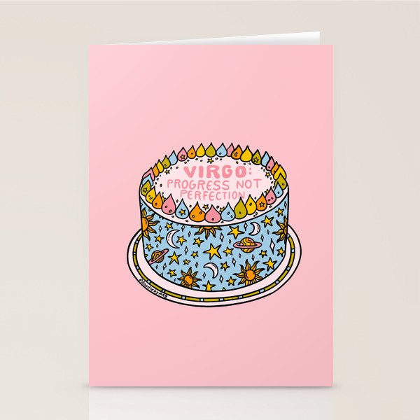 Virgo Cake Stationery Card Gallery Image 1