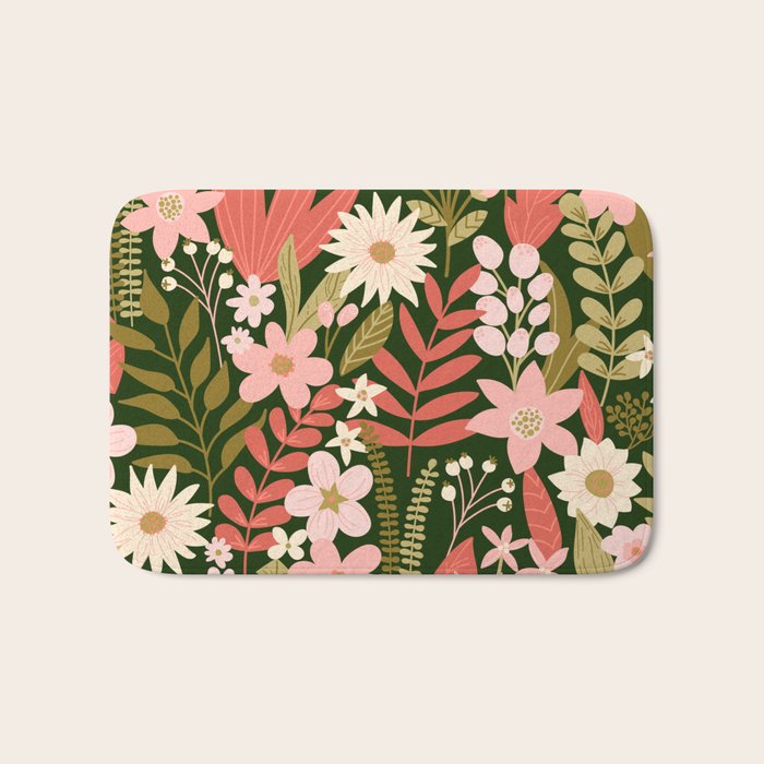 Blooming Botanical Garden Bath Mat Gallery Image 1