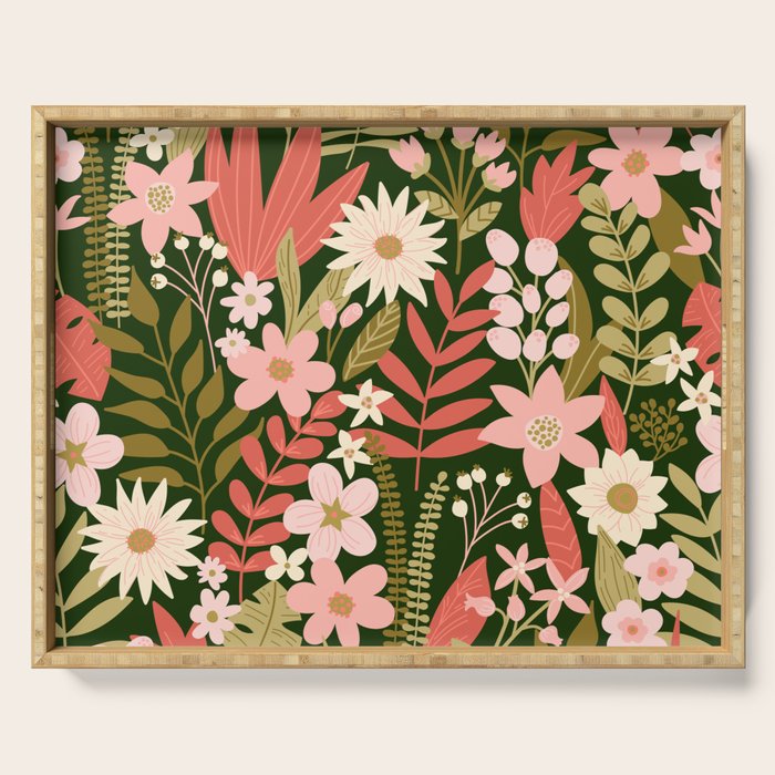 Blooming Botanical Garden Serving Tray Gallery Image 1