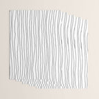 Hand Drawn Lines Vertical White Dark Gray Wrapping Paper Gallery Image 3
