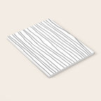 Hand Drawn Lines Vertical White Dark Gray Notebook Gallery Image 3