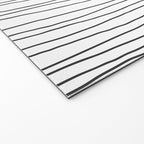 Hand Drawn Lines Vertical White Dark Gray Welcome Mat Gallery Image 2