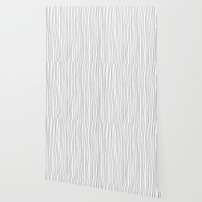 Hand Drawn Lines Vertical White Dark Gray Wallpaper Gallery Image 2