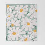 Daisy fresh Throw Blanket Gallery Image 2