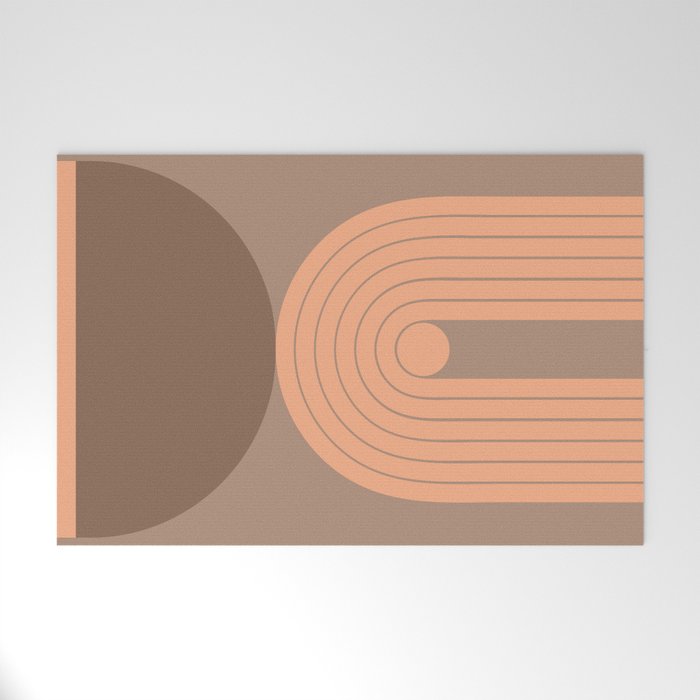 Abstraction_Balance_Round_Bohemian_Shape_Minimalism_001 Welcome Mat Gallery Image 1