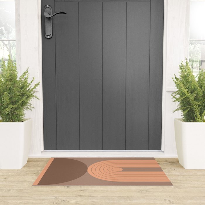 Abstraction_Balance_Round_Bohemian_Shape_Minimalism_001 Welcome Mat Gallery Image 3