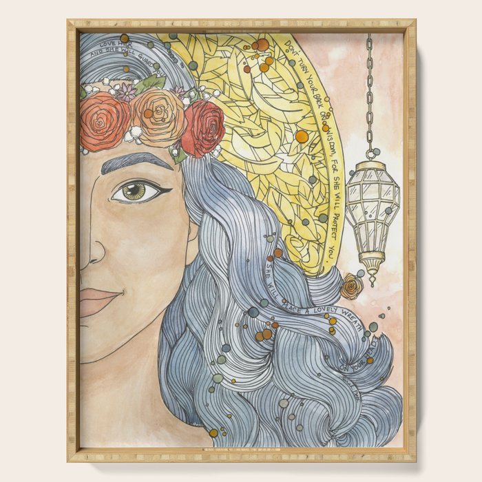 Lady Wisdom (Sophia) Serving Tray Gallery Image 1