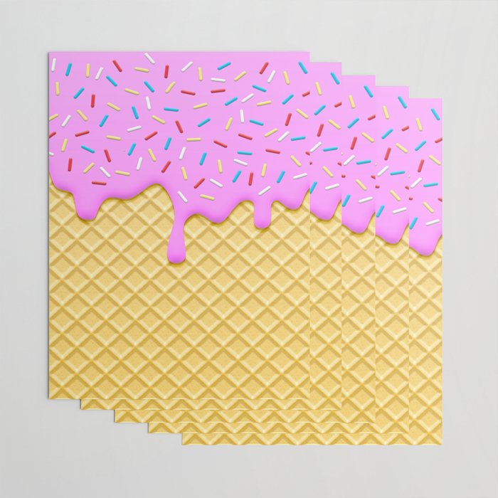 Strawberry Ice Cream Wrapping Paper Gallery Image 3
