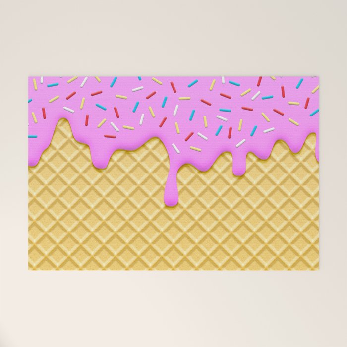 Strawberry Ice Cream Welcome Mat Gallery Image 1