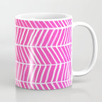Herringbone - Pink OmbrÃ© Coffee Mug Gallery Image 1