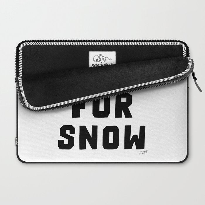 Pray For Snow Laptop Sleeve Gallery Image 2