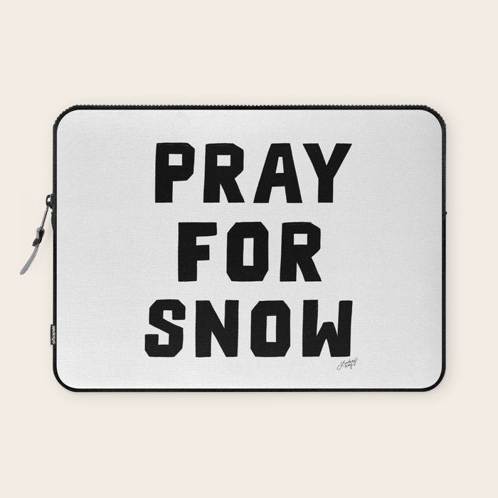 Pray For Snow Laptop Sleeve Gallery Image 1