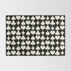 Card Suit Motifs I Black and White Rug Gallery Image 2