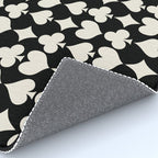 Card Suit Motifs I Black and White Rug Gallery Image 4
