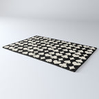 Card Suit Motifs I Black and White Rug Gallery Image 3