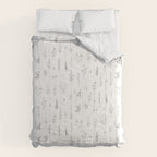 Wildflowers - Grey Flowers Comforter Gallery Image 6