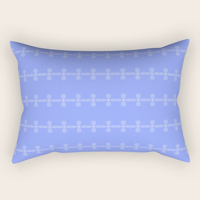 Soft Lavender Petal Pattern Rectangular Pillow Gallery Image 1
